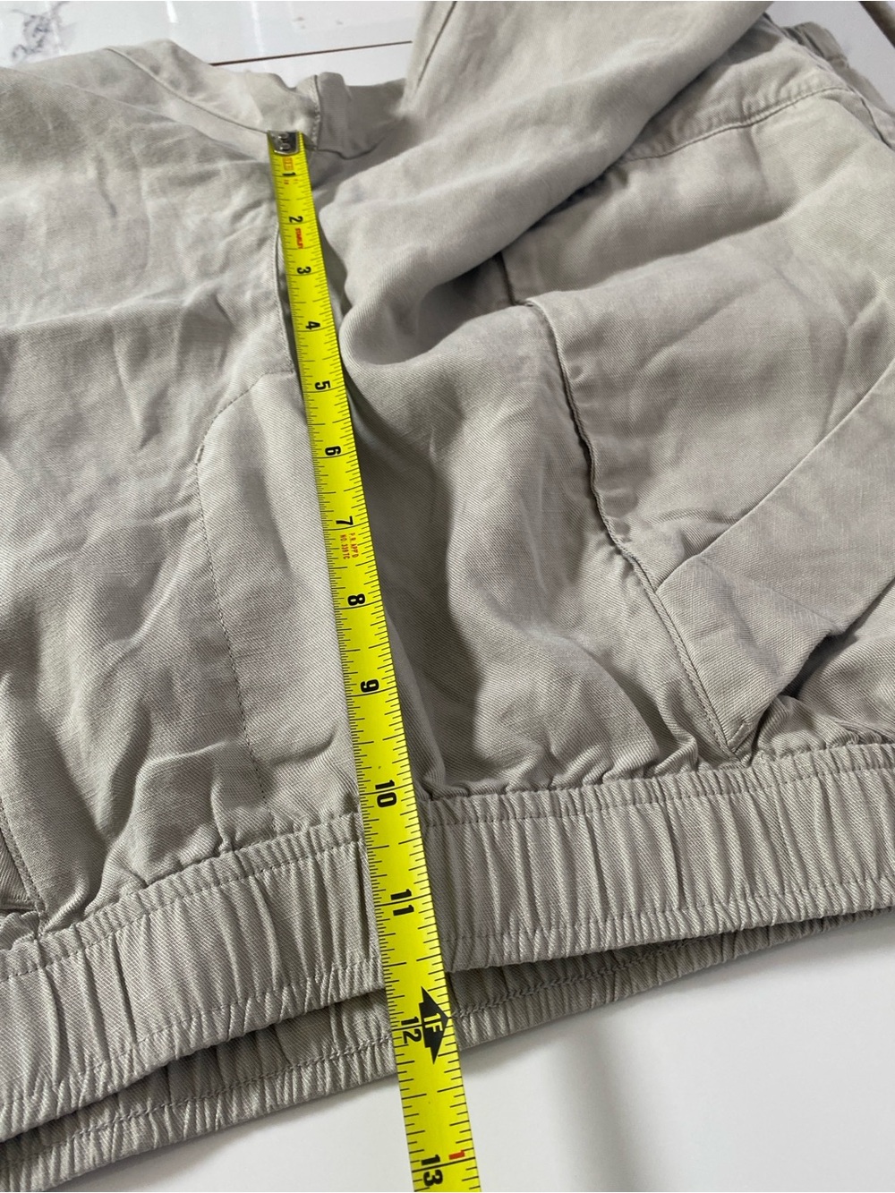 Vuori Trestles Linen Blend Twill Jogger Pant Medium Gray Relaxed Fit - Picture 8 of 10